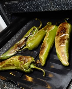 grilled chile peppers