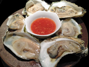 shucked oysters