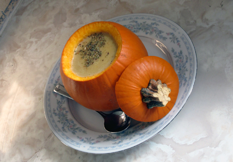smoked pumpkin soup