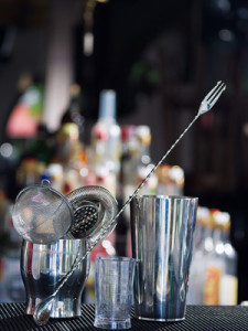 Bartender tools at the club