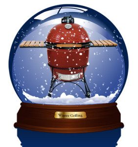 grill in snowglobe