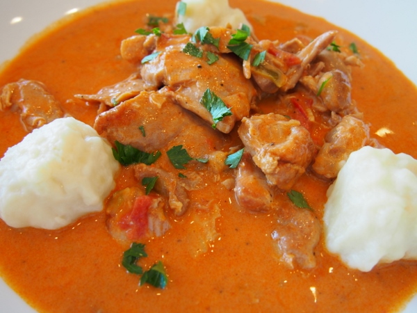 Chicken Paprika with Dumplings - Burn Blog