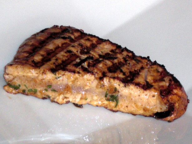 Grilled Tuna with Red Chile, Allspice, and Orange Glaze