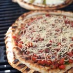 grilled pizza with chile dough