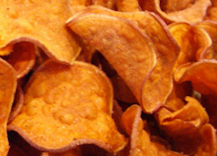 spicy sweet potato chips