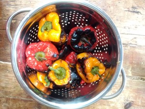 Roasted bell peppers