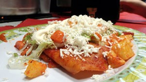 red enchiladas