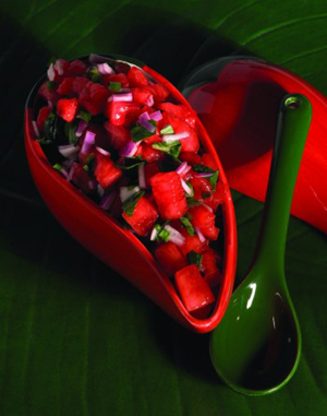 Watermelon and Basil Salsa - Burn Blog