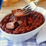 Pulled Pork and Beans with Cinnamon BBQ Sauce