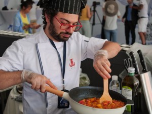 Chef Paladino in action.