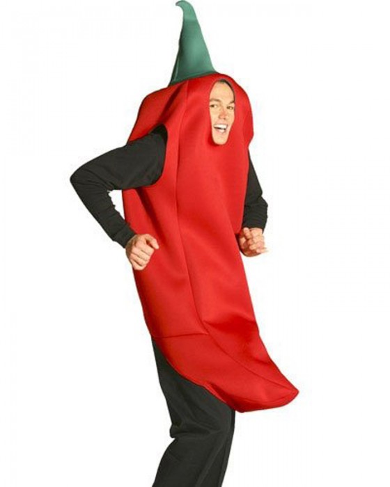 Costume Piment Rouge/Vert - Taille Unique Adulte - Déguisement Carnaval - WIDMANN