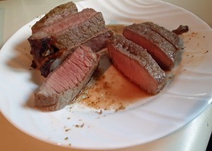 broiled new york steak