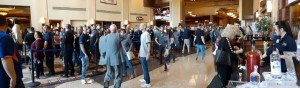 By Saturday afternoon, the line not only snaked along the stanchions, it trailed all the way through the casino floor. Yeah, it was kinda busy...