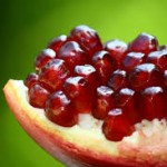 Creamy Cheesecake with Pomegranate Topping