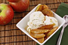 Ice Cream with Smoked Apples - Burn Blog