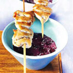 spicy blueberry chicken satay