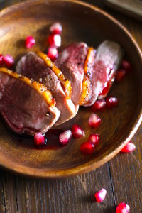 Roast Duck Breasts with Pomegranate-Chile Sauce - Burn Blog