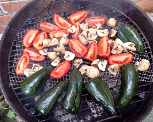 smoking vegetables